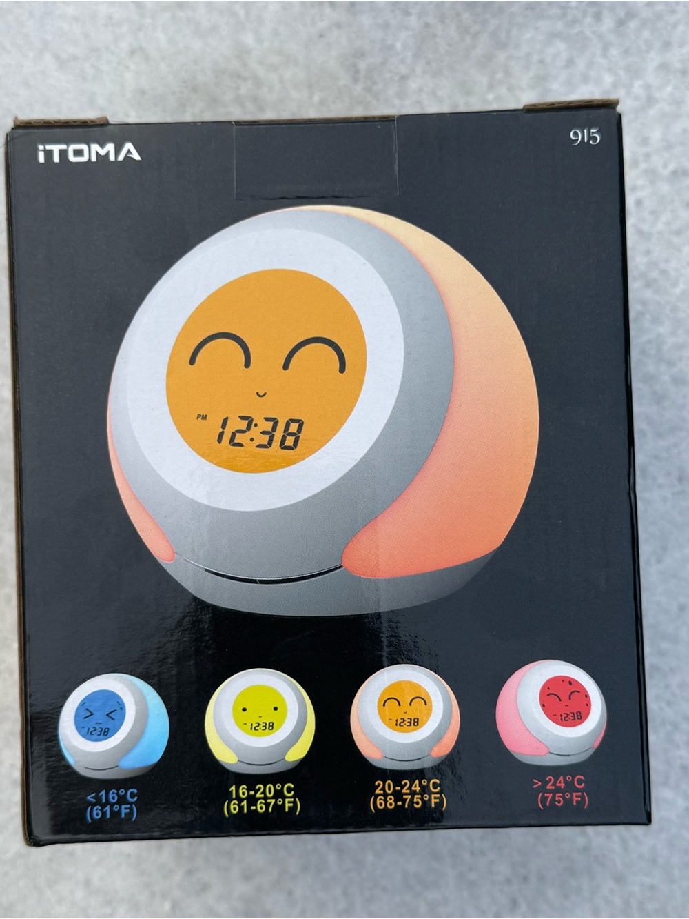NIB iTOMA 915 Baby Room Thermometer & Night Light